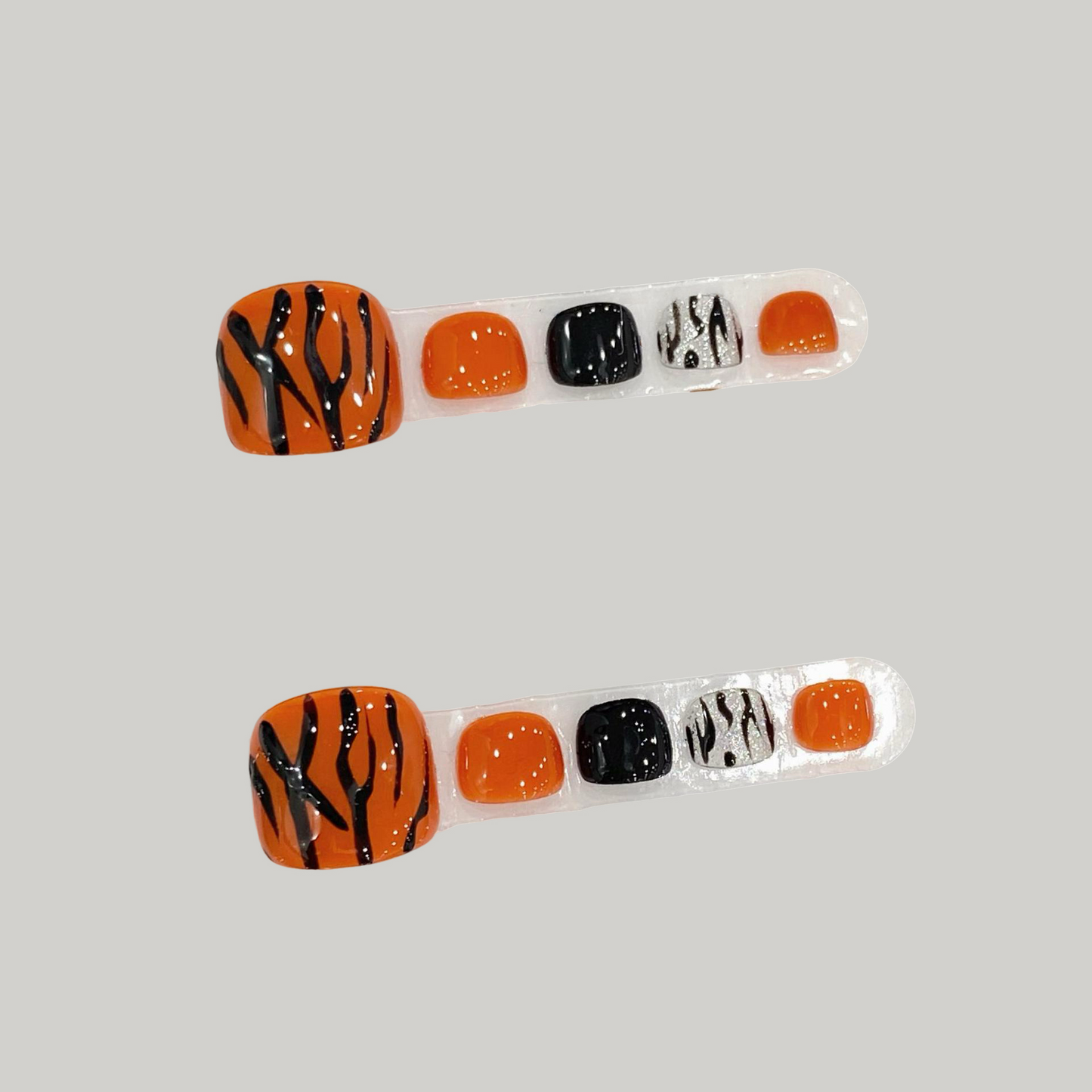 Rebel | Tiger Stripe Revolt Press-On Toenails