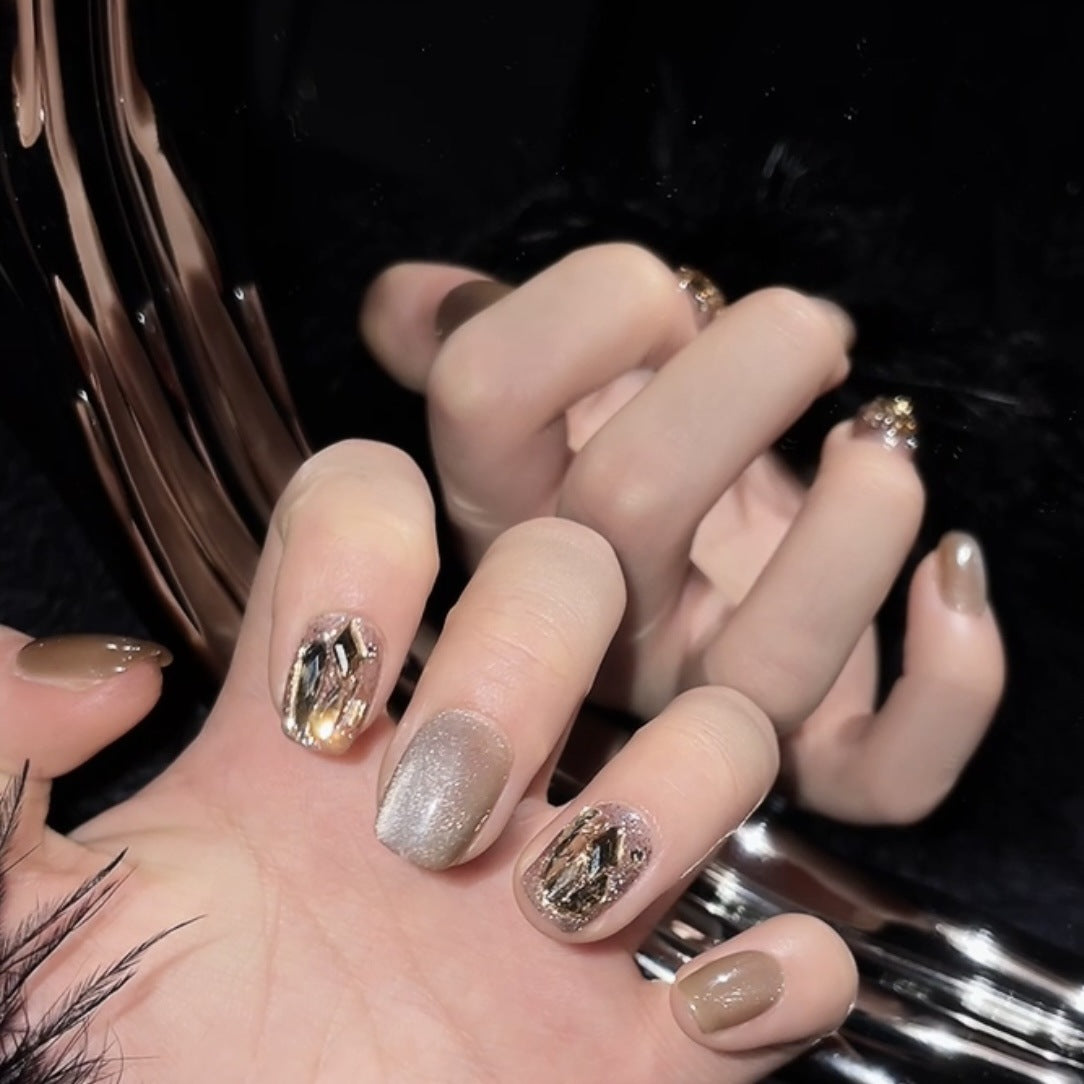 Fearless | Champagne Twinkle Press-On Nails