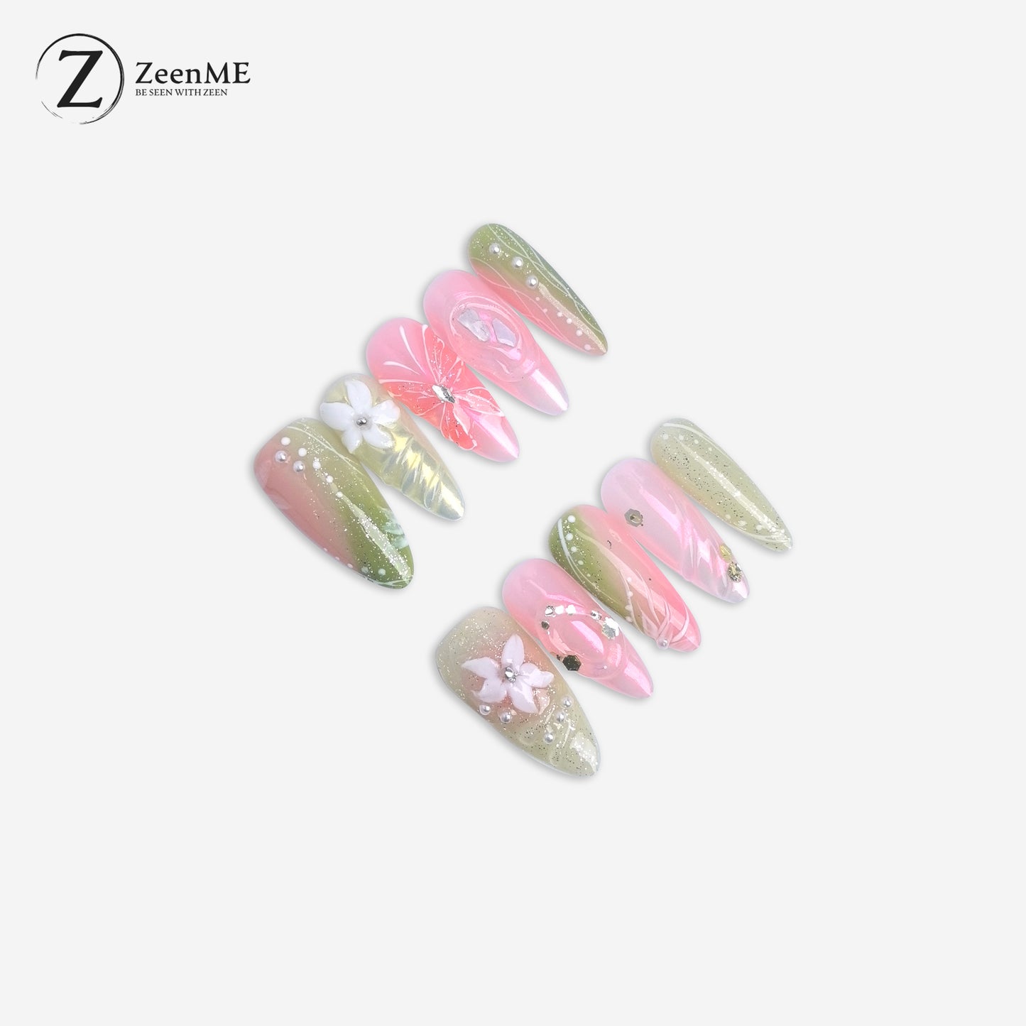 Fearless | Serene Garden Pastel Press-On Nails