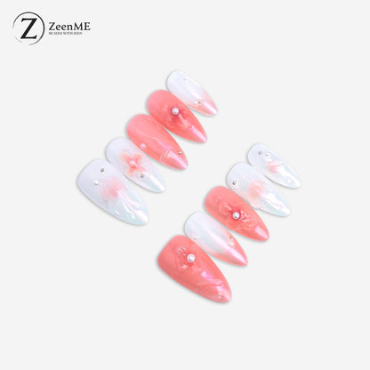 Lover | 3D Blush Blossom Elegance Press-On Nails