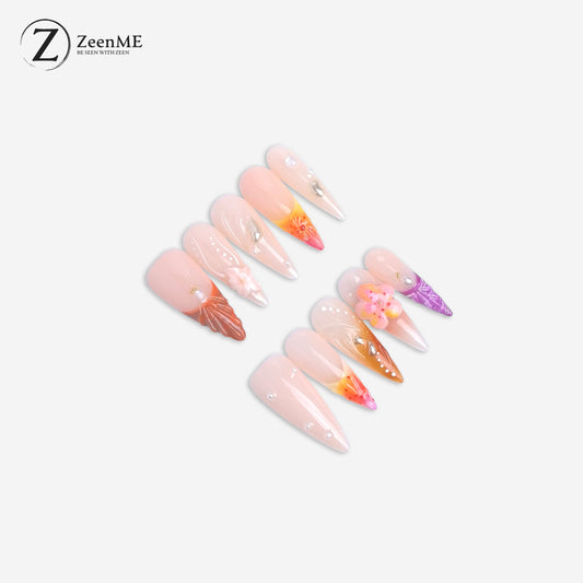 Fearless | Exotic Sunset Vibes Press-On Nails