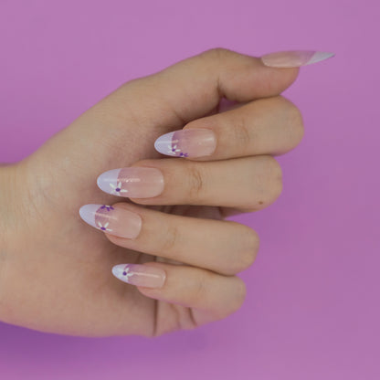 Lover | Handmade Lavender Almond Press-On Nails