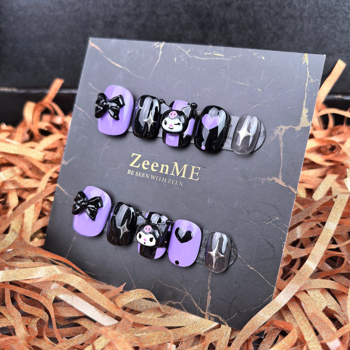 Rebel | Violet Night Kuromi Glam Press-On Nails