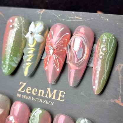 Fearless | Serene Garden Pastel Press-On Nails