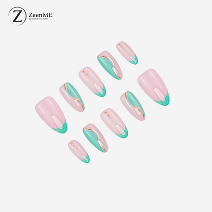 Fearless | Elegant Swirl Almond Press-On Nails