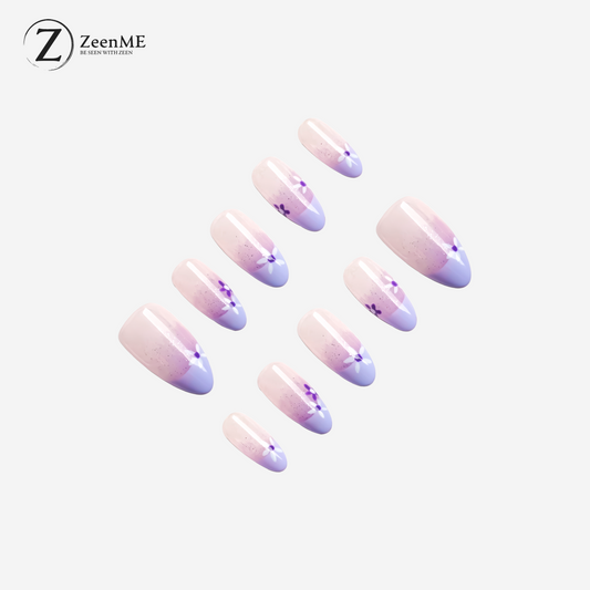 Lover | Handmade Lavender Almond Press-On Nails