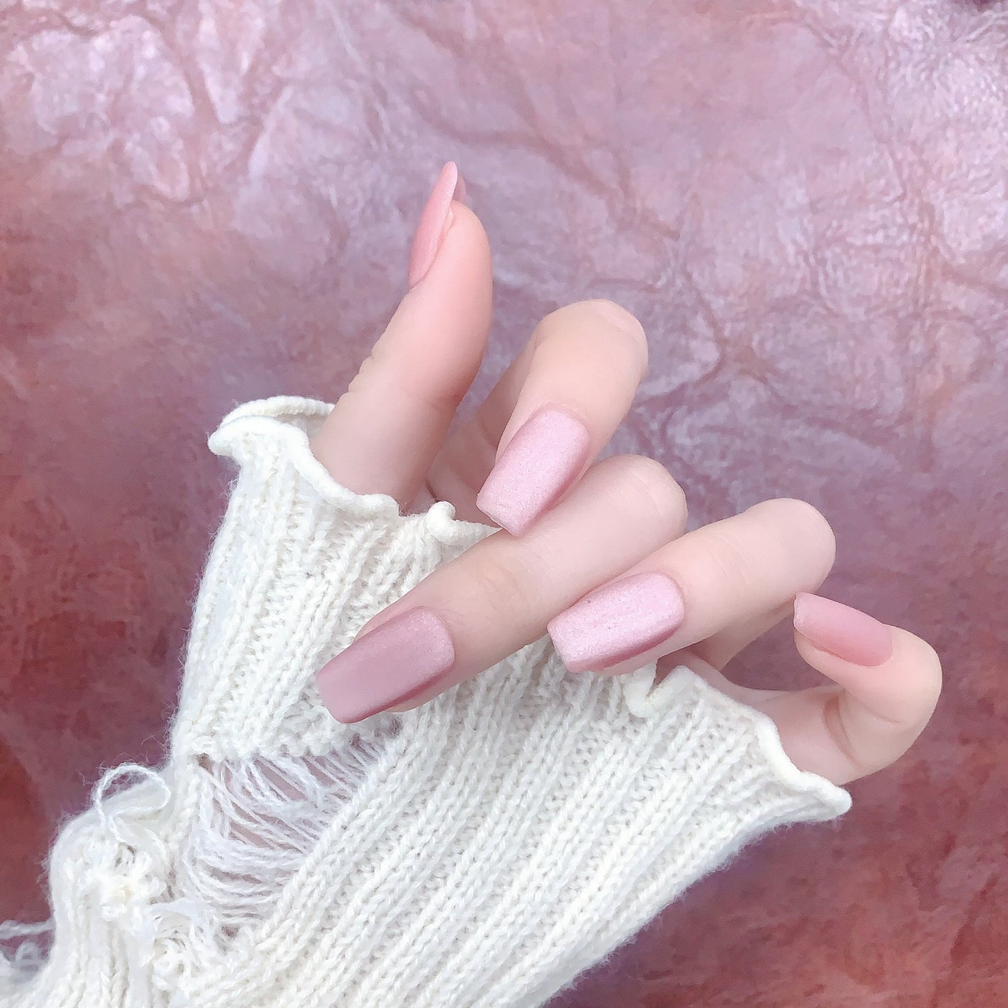 Lover | Elegant Soft Pink Matte Press-On Nails