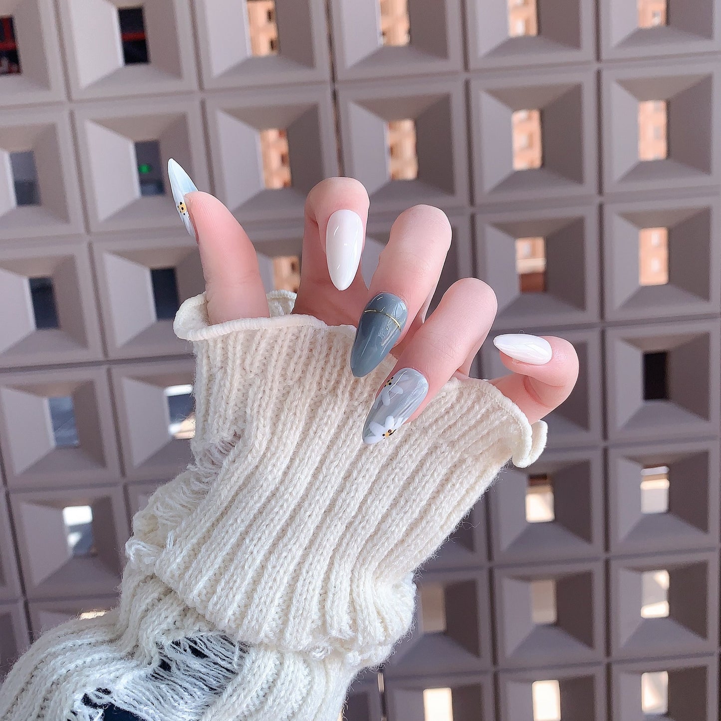 Fearless | Handmade Celadon Chic Press-On Nails