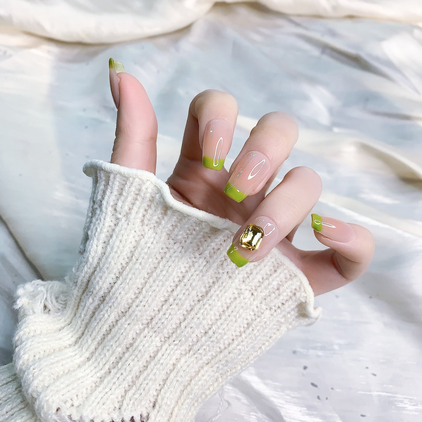 Fearless | Radiant Lime Green Press-On Nails