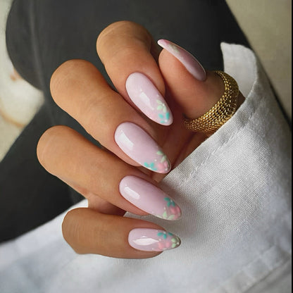 Lover | Delicate Floral Press-On Nails